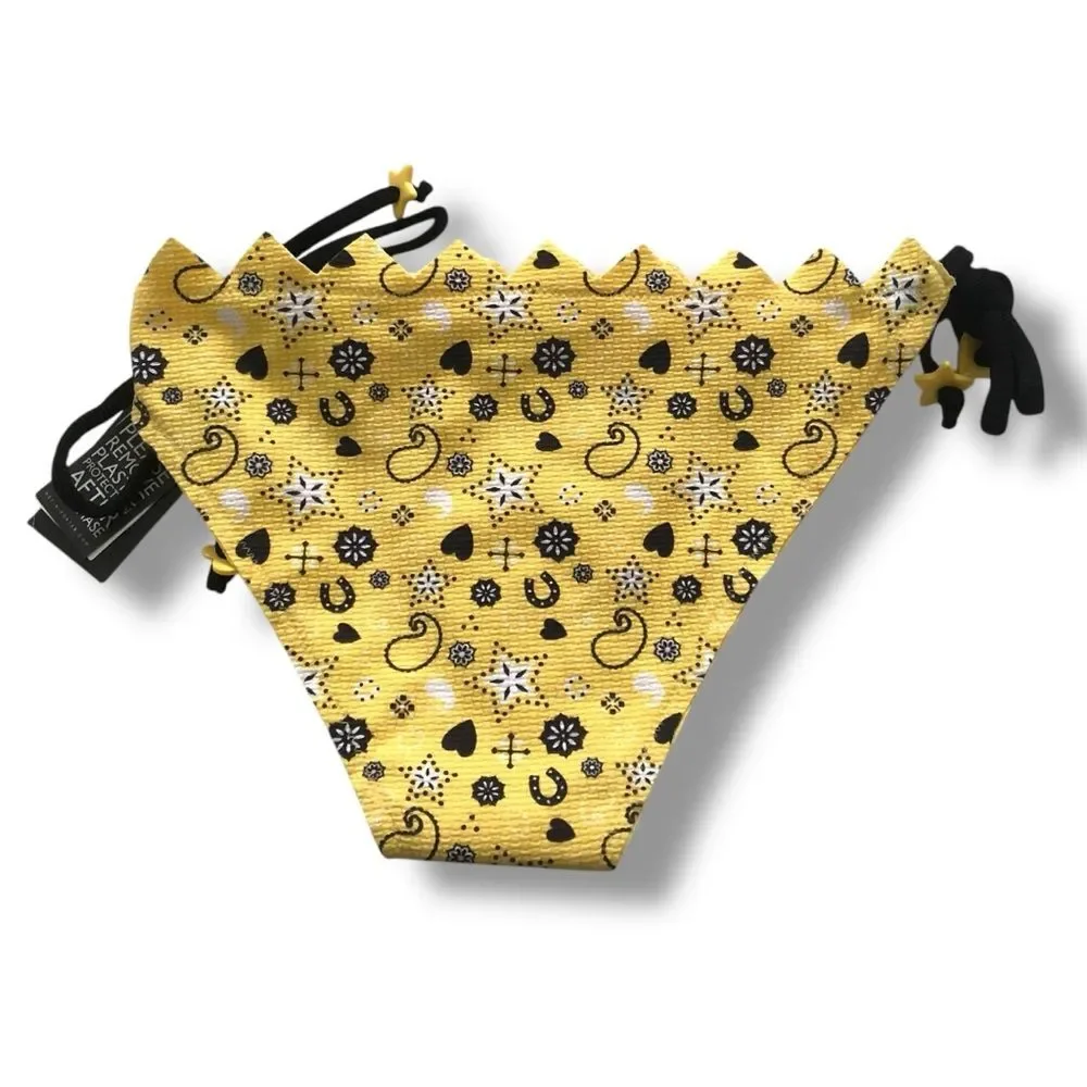 Marysia Swim Broadway Honolulu Tie Bikini Bottom Banana Bandana NWT Size Medium